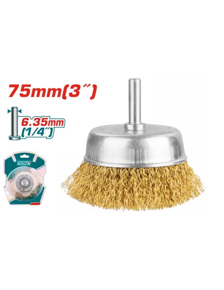 BROSSE METALLIQUE 75MM TAC33031 TOTAL| mano.tn | Tunisie