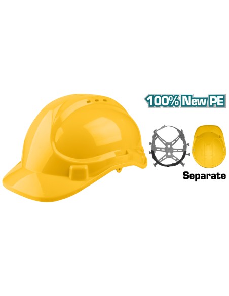 CASQUE DE PROTECTION JAUNE TSP2612 TOTAL| mano.tn | Tunisie