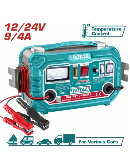 CHARGEUR DE BATTERIE 12V/24V TBC1601 TOTAL| mano.tn | Tunisie