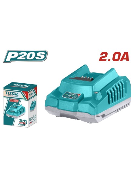 CHARGEUR RAPIDE SANS FIL 20V 2AH TFCLI2001 TOTAL| mano.tn | Tunisie