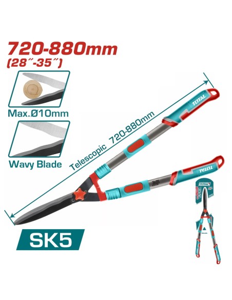 CISAILLE A HAIE TELESCOPIQUE 68 – 83CM THTS1516306 TOTAL| mano.tn | Tunisie