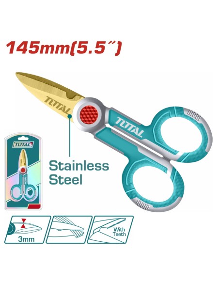 CISEAUX D’ELECTRICIEN THT1155871 TOTAL| mano.tn | Tunisie