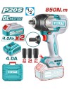 CLE A CHOC BOULONNEUSE 850NM AVEC 2 BATTERIES 20V 4AH TIWLI2085 TOTAL