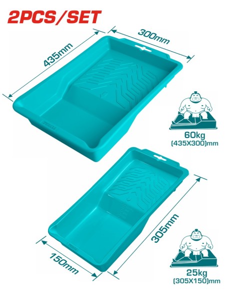 ENSEMBLE DE DEUX BACS A PEINTURE TCHPTT435105 TOTAL| mano.tn | Tunisie