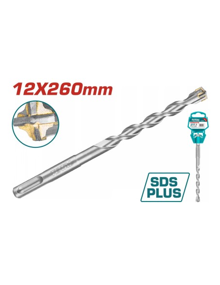 FORET SDS PLUS 12 X 260MM TAC311203C TOTAL| mano.tn | Tunisie