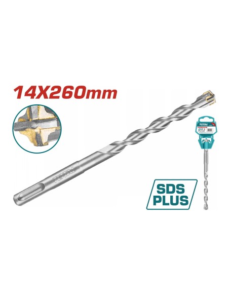 FORET SDS PLUS 14 X 260MM TAC311403C TOTAL| mano.tn | Tunisie