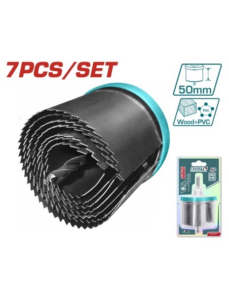 JEU DE 7 SCIE A CLOCHE TACSH3071 TOTAL| mano.tn | Tunisie