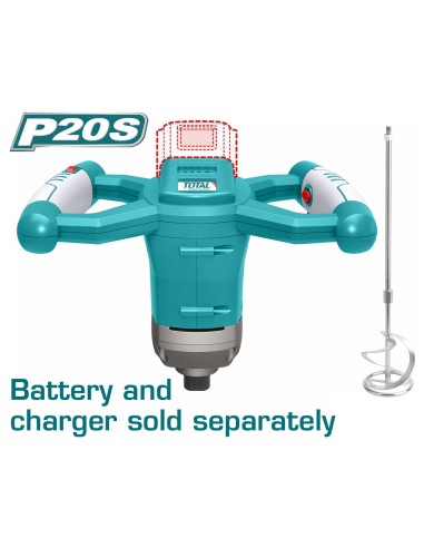 Malaxeur batterie 20v tmxli2001 TOTAL TOOLS - 299 Tnd | mano.tn | Tunisie