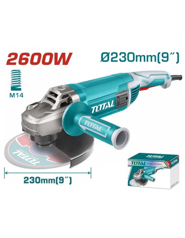 Meuleuse angulaire 2600w 230mm tg1262306 TOTAL TOOLS - 378.151261 Tnd | mano.tn | Tunisie
