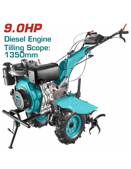 MOTOCULTEUR DIESEL 9HP TDC13501 TOTAL| mano.tn | Tunisie