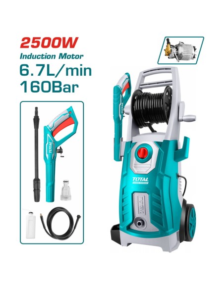 NETTOYEUR LAVEUR 2500W 160 BAR TGT11246 TOTAL| mano.tn | Tunisie