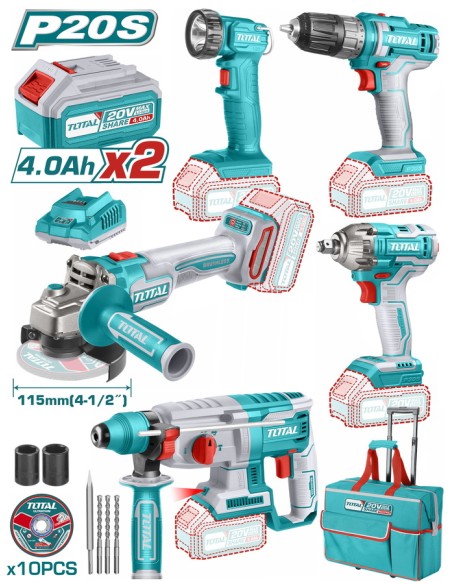 PACK ELECTROPORTATIFS A BATTERIE TCKLI2019 TOTAL| mano.tn | Tunisie
