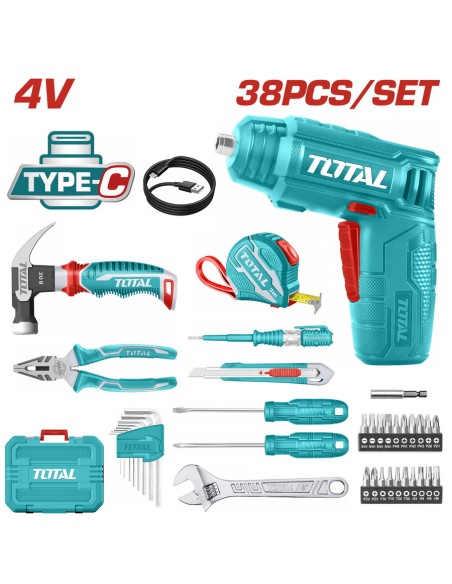 PACK MINI VISSEUSE 38 PCS THKTHP10386 TOTAL| mano.tn | Tunisie