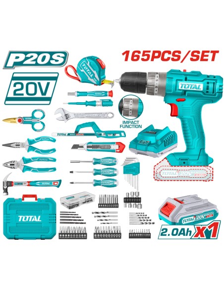 PACK VISSEUSE 165 PCS THKTHP11652 TOTAL| mano.tn | Tunisie