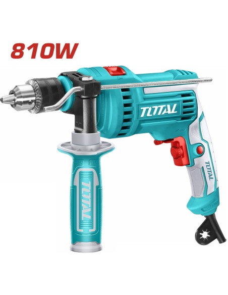 PERCEUSE A PERCUSSION 13MM 810W + JEU DE CHARBON 13MM TG1081316 TOTAL| mano.tn | Tunisie