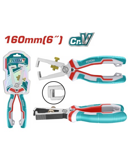 PINCE A DENUDER 160MM THT25616 TOTAL| mano.tn | Tunisie