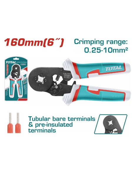 PINCE A SERTIR A CLIQUET 160MM 6" THCPG2510 TOTAL| mano.tn | Tunisie