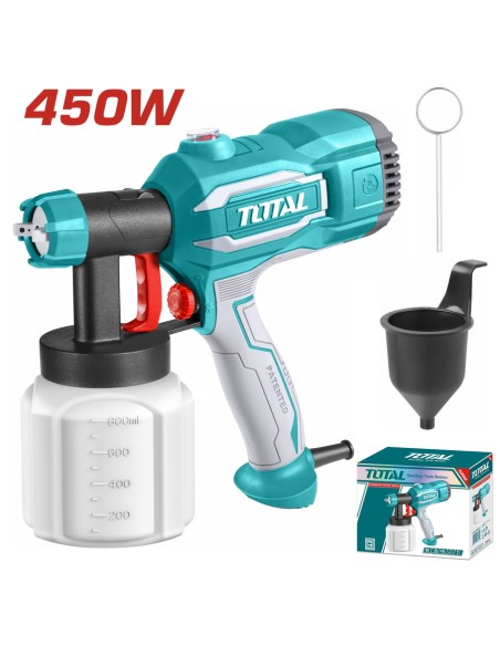 PISTOLET DE PEINTURE ELECTRIQUE 450W TT3506 TOTAL| mano.tn | Tunisie