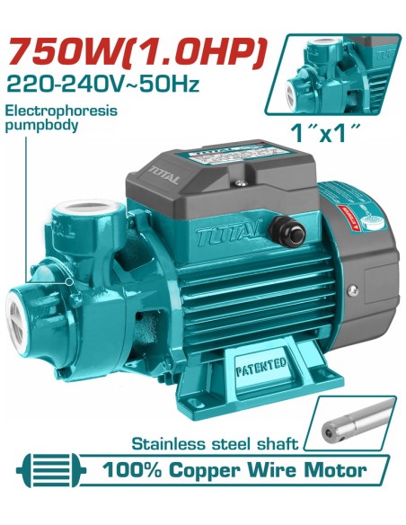 POMPE A EAU 1CV TWP17506 TOTAL| mano.tn | Tunisie