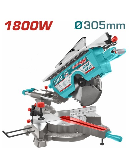 SCIE A ONGLET 1800W 305MM AVEC TABLE TMS43183051 TOTAL| mano.tn | Tunisie