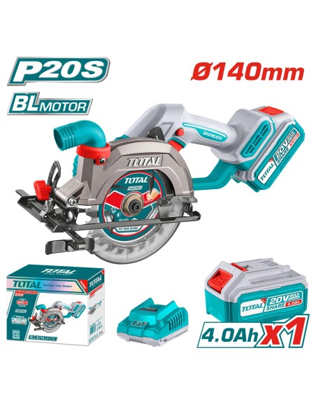 SCIE CIRCULAIRE 140MM SANS FIL TSLI14021 TOTAL| mano.tn | Tunisie