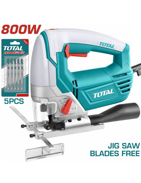 SCIE SAUTEUSE 800W + 5 LAME TS2081006 TOTAL| mano.tn | Tunisie