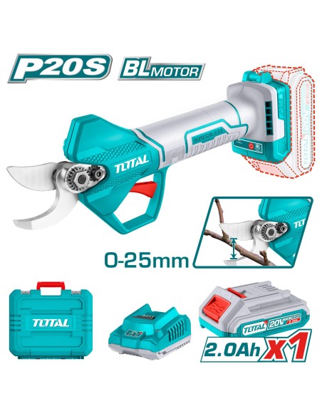 SECATEUR A BATTERIE TSSLI202581 TOTAL| mano.tn | Tunisie