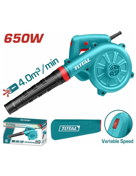 SOUFFLEUR ASPIRATEUR AVEC VARIATEUR 650W TB6036 TOTAL| mano.tn | Tunisie