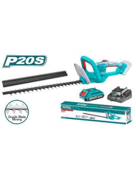 TAILLE HAIE SANS FIL CHARGEABLE 20V LAME 460MM THTLI20461 TOTAL| mano.tn | Tunisie