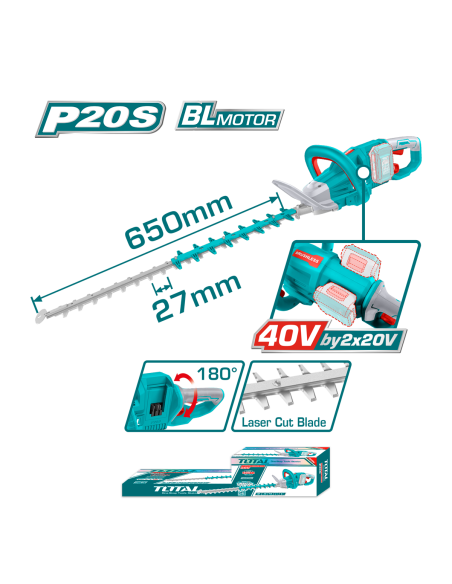 TAILLE HAIE SANS FIL THTLI400282 TOTAL| mano.tn | Tunisie