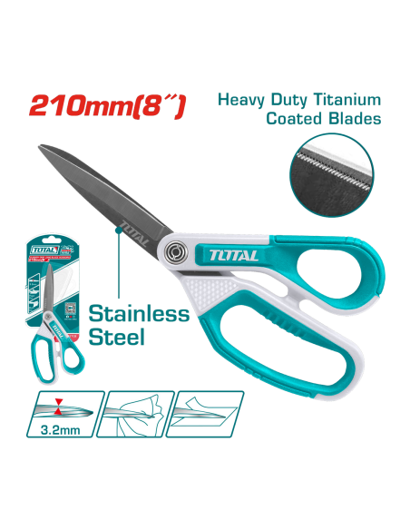 CISEAUX 210MM GM THSCRS812108 TOTAL| mano.tn | Tunisie