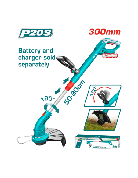 DEBROUSAILLEUSE 30CM SANS FIL TGTLI20018 TOTAL| mano.tn | Tunisie