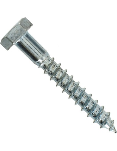 TIRE-FOND TETE HEXAGONALE GALVANISÉ 8X40 (50PCS)| mano.tn | Tunisie