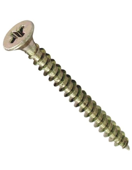 VIS PANNEAUX BOIS AMERICAIN GALVA JAUNE 4X30 (500PCS)| mano.tn | Tunisie