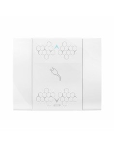 PRISE COULISSANTE SMART 44 TOUCH RECTANGULAIRE BLANC EFFET BRILLANT 3 MODULES| mano.tn | Tunisie