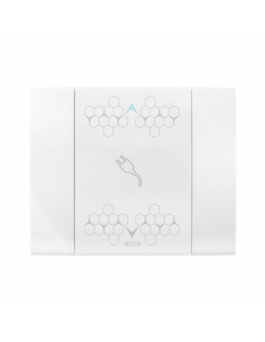 PRISE COULISSANTE SMART 44 TOUCH RECTANGULAIRE BLANC EFFET BRILLANT 3 MODULES| mano.tn | Tunisie
