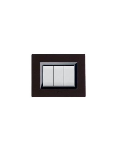 PLAQUE BOIS 44 RECTANGULAIRE WENGE 3 MODULES| mano.tn | Tunisie
