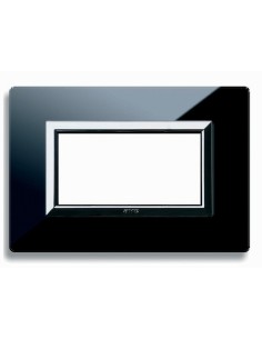 PLAQUE VERA 44 RECTANGULAIRE EN VERRE NOIR ABSOLU 4 MODULES| mano.tn | Tunisie