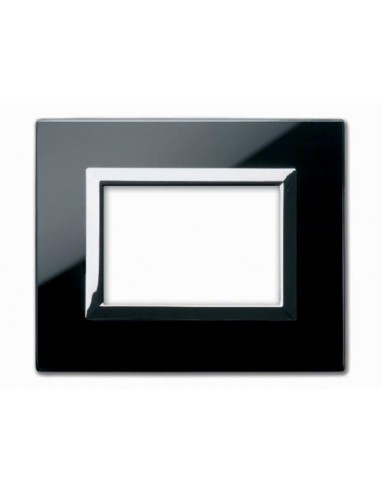 PLAQUE VERA 44 RECTANGULAIRE EN VERRE NOIR ABSOLU 3 MODULES| mano.tn | Tunisie