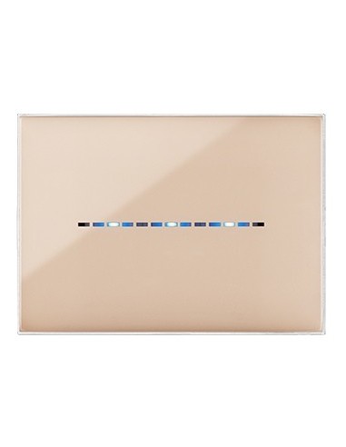 PLAQUE YOUNG TOUCH 44 RECTANGULAIRE SABLE 3 MODULES| mano.tn | Tunisie