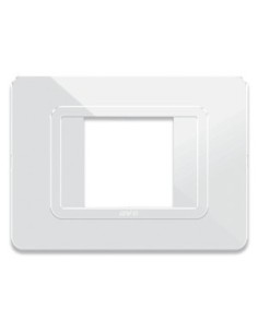 PLAQUE TECHNOPOLYMERE 44 RECTANGULAIRE BLANC 2 MODULES| mano.tn | Tunisie