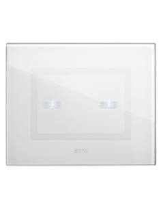 PLAQUE VERA 44 TOUCH RECTANGULAIRE BLANC 3 MODULES 2 COMMANDES| mano.tn | Tunisie