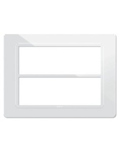 PLAQUE TECHNOPOLYMERE 44 RECTANGULAIRE BLANC 6+6 MODULES| mano.tn | Tunisie