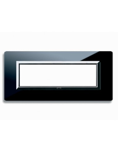 PLAQUE VERA 44 RECTANGULAIRE EN VERRE NOIR ABSOLU 7 MODULES| mano.tn | Tunisie