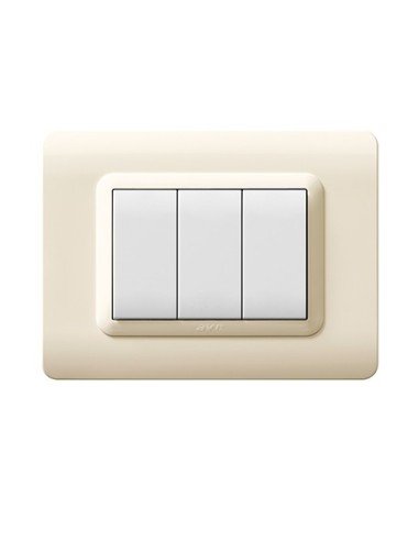 PLAQUE TECHNOPOLYMERE 44 RECTANGULAIRE SABLE 3 MODULES| mano.tn | Tunisie