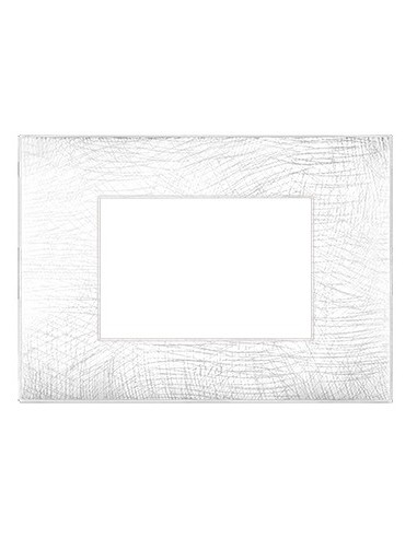 PLAQUE YOUNG 44 RECTANGULAIRE BLANC 3D 3 MODULES| mano.tn | Tunisie