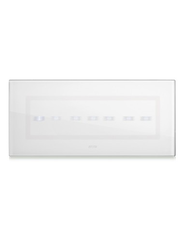 PLAQUE VERA 44 TOUCH RECTANGULAIRE BLANC 7 MODULES 7 COMMANDES| mano.tn | Tunisie