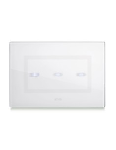 PLAQUE VERA 44 TOUCH RECTANGULAIRE BLANC 4 MODULES 3 COMMANDES| mano.tn | Tunisie