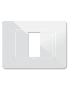 PLAQUE TECHNOPOLYMERE 44 RECTANGULAIRE BLANC 1 MODULE| mano.tn | Tunisie
