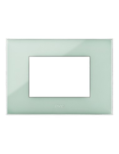 PLAQUE YOUNG 44 RECTANGULAIRE VERT SAUGE 3 MODULES| mano.tn | Tunisie